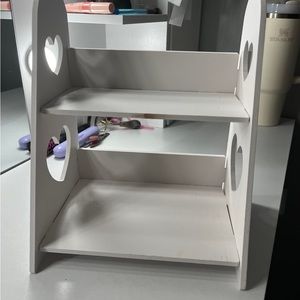 White decoration shelf.